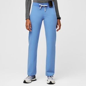 NWT Figs Livingston scrub pants, ceil blue, XS